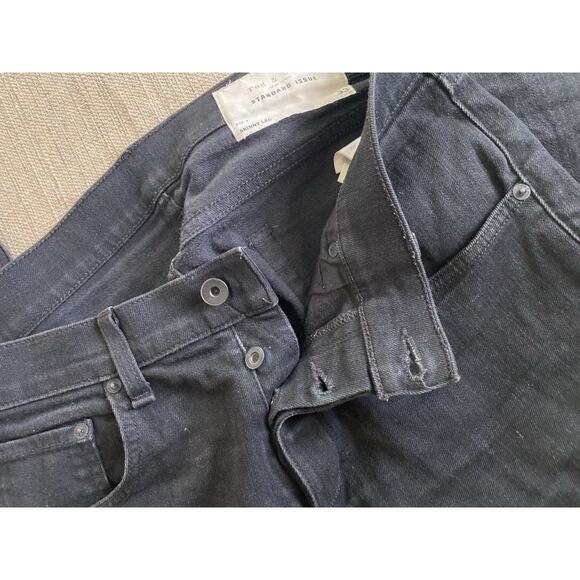 Rag & Bone Fit 1 Extra Slim Black Denim Jeans Size 33 – Made in USA - Picture 12 of 12